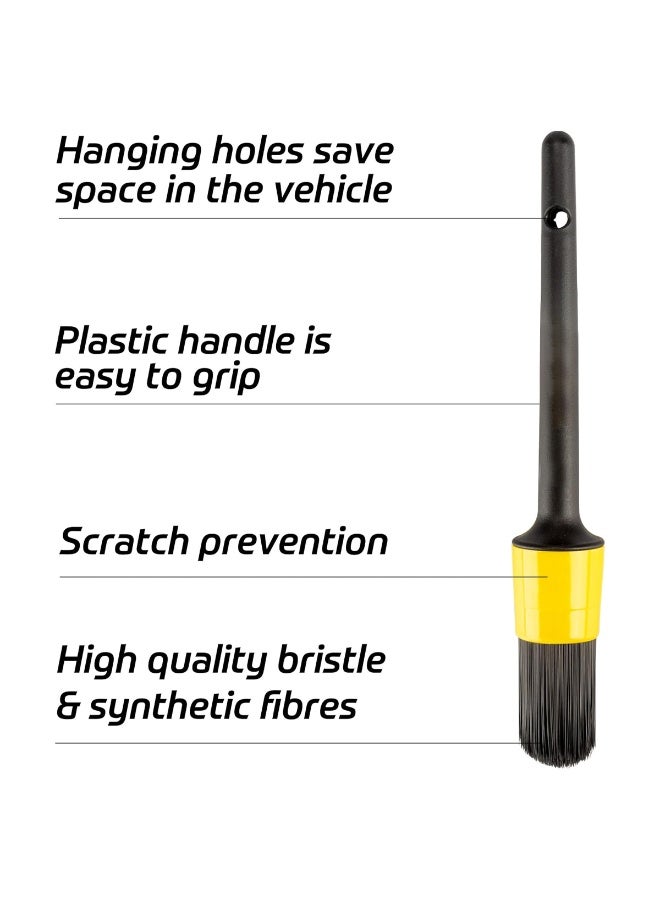 MOB 5 Pcs Car Detailing Brush Set Multi Size Soft Bristle Cleaning Brushes for Interior Air Vent Dashboard Wheel Engine Gap Cleaning Kit - Image 5