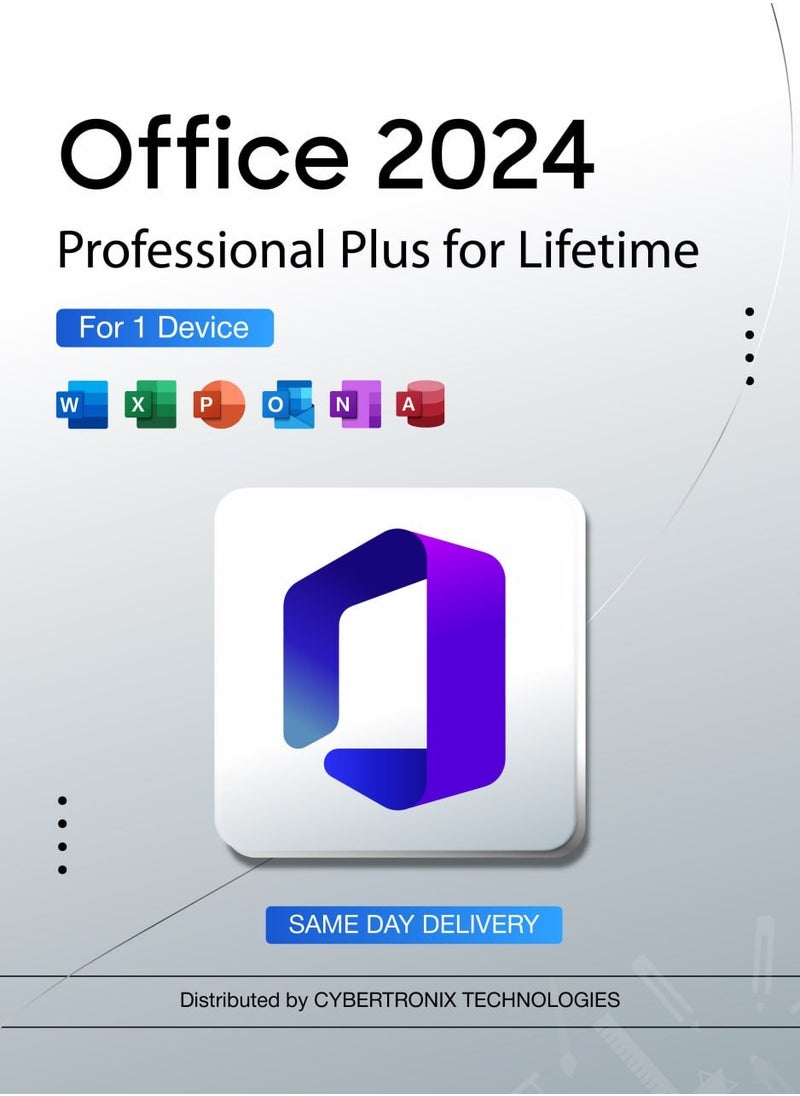 Office - Office 2024 Professional Plus - Lifetime Subscription for 1 Device | Digital License | Same Day Delivery - Image 1