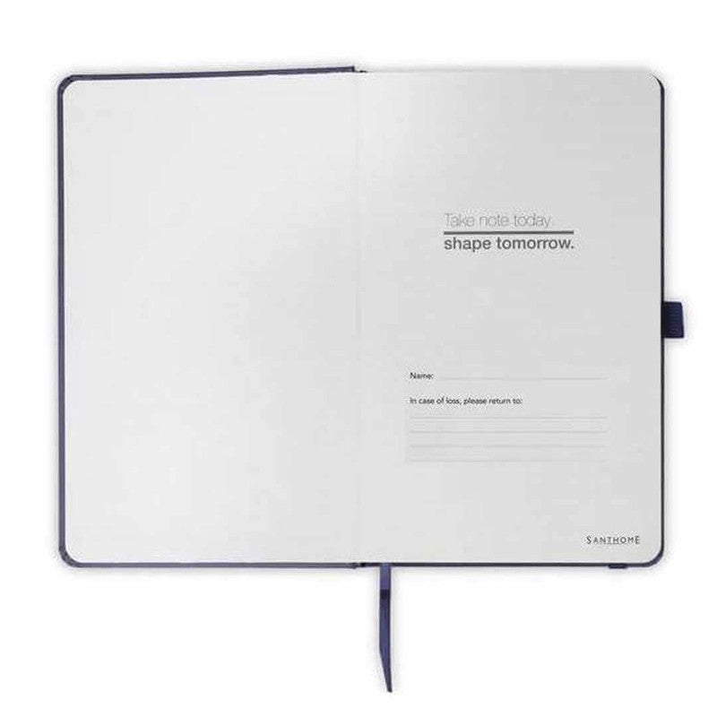 Santhome BARON Expanded A5 Hard Cover Notebook|288 Pages Premium Ruled Journal with Pen Loop, Paper Pocket & Elastic Closure|Smooth 80gsm Cream-White Paper|Professional Writing Diary for Work & Study - Image 2