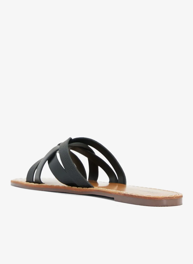 Ginger Crossover Strap Flat Sandal