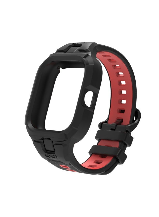 Loquat Redmi Watch 4 Strap Fashion Sport Single Color Two-Tone One Strap-Color:Dynamic Orange - Image 4