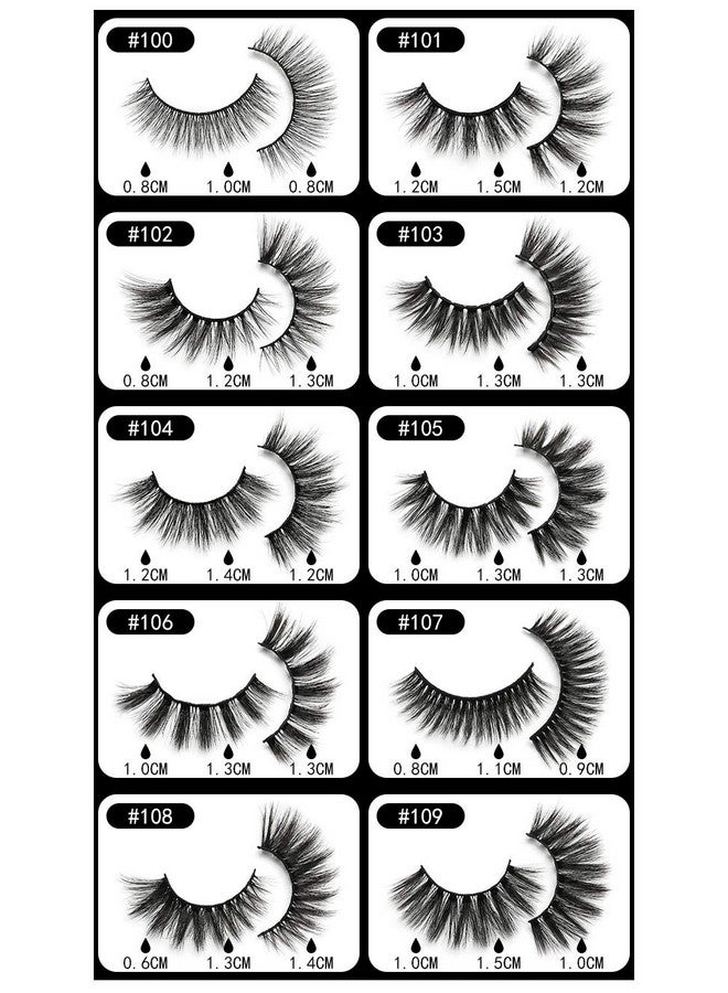 Vayator 10Pairs Wholesale Mink Eyelashes Cruelty Free Handmade 3D Mink Lashes Full Strip Lashes Soft False Eyelashes Makeup Lashes (101) - Image 5