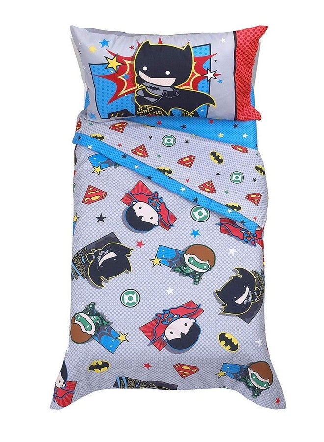 Warner Bros Warner Brothers Justice League 4 Piece Toddler Bedding Set Greyblueredblack - Image 2