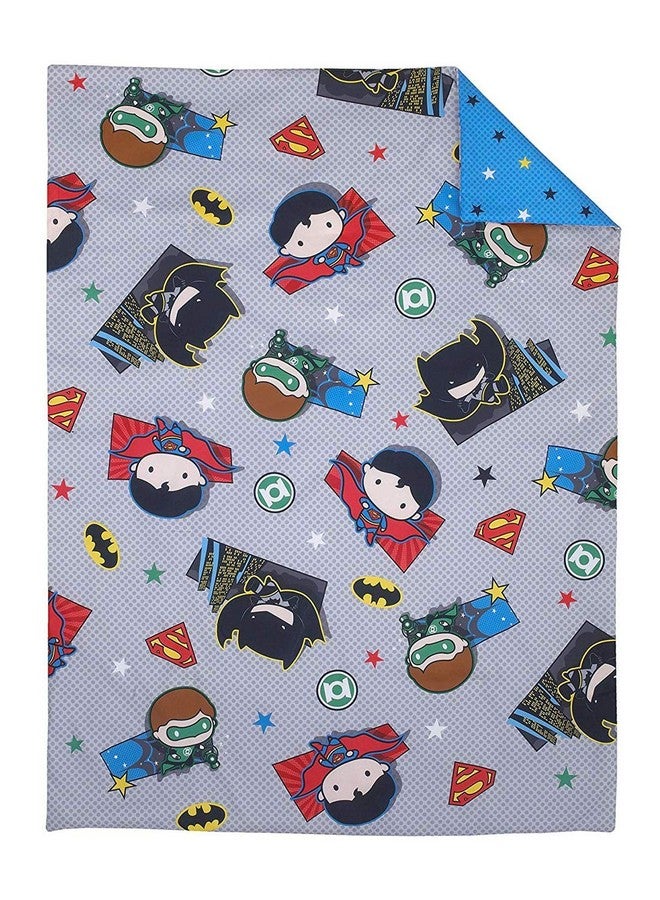 Warner Bros Warner Brothers Justice League 4 Piece Toddler Bedding Set Greyblueredblack - Image 3