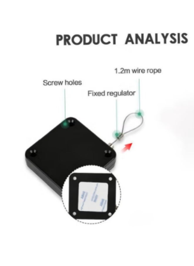 HALAMODO Non-perforated Automatic Sensing Door Closer Multifunctional Automatic Door Closer Automatic Door Closer For Household And Commercial Use With Pull Cord Type Door Closer  - Image 2