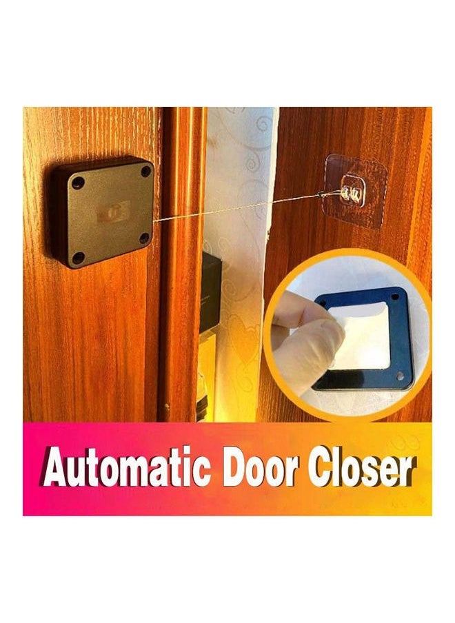 HALAMODO Non-perforated Automatic Sensing Door Closer Multifunctional Automatic Door Closer Automatic Door Closer For Household And Commercial Use With Pull Cord Type Door Closer  - Image 5
