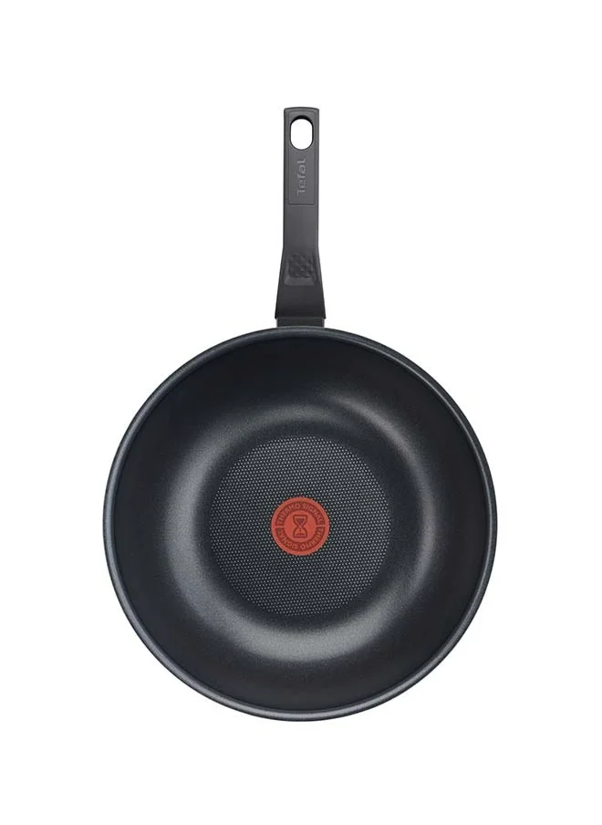 Tefal Wok Pan 28 cm  100% Made in France  NonStick with Thermo Signal  Easy Clean B5721953