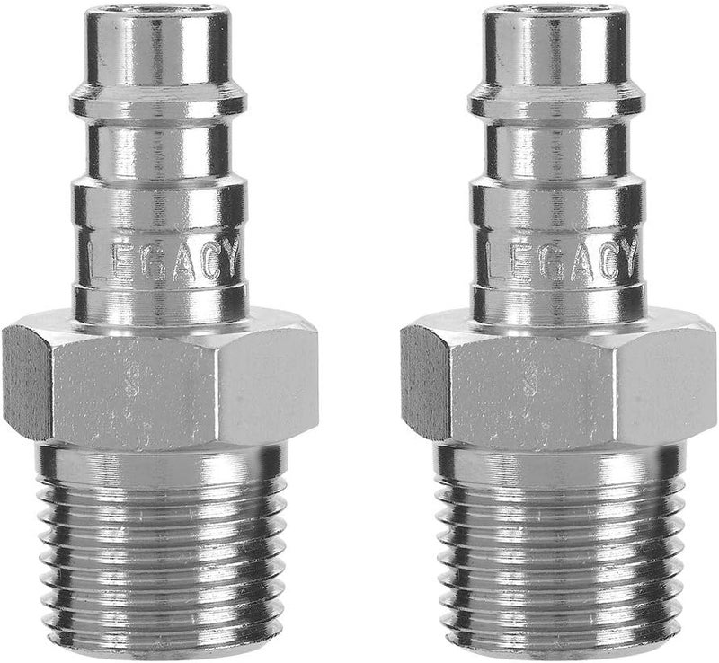 Flexzilla Pro High Flow Plug (2 Pack), 1/4" Body, 3/8" MNPT - A53640FZ-2PK - Image 1