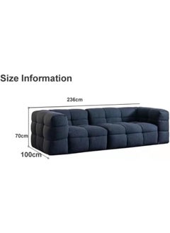 Comfynest Modern 4 Seater Sofa Set Upholstered Fabric Tufted Sectional Couch (White)  - Image 2