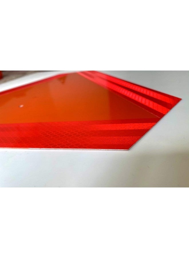 Minton Slow Moving Vehicle Sign Farm Triangle Safety Sign Aluminum 14"X16" Engineering Grade Reflective For Golf Cart - Image 4