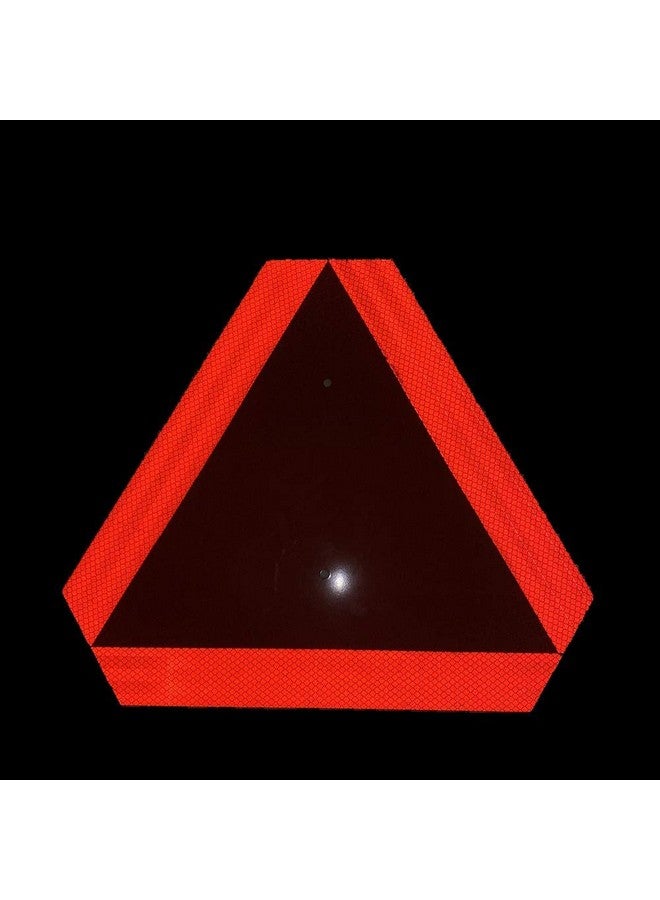 Minton Slow Moving Vehicle Sign Farm Triangle Safety Sign Aluminum 14"X16" Engineering Grade Reflective For Golf Cart - Image 5