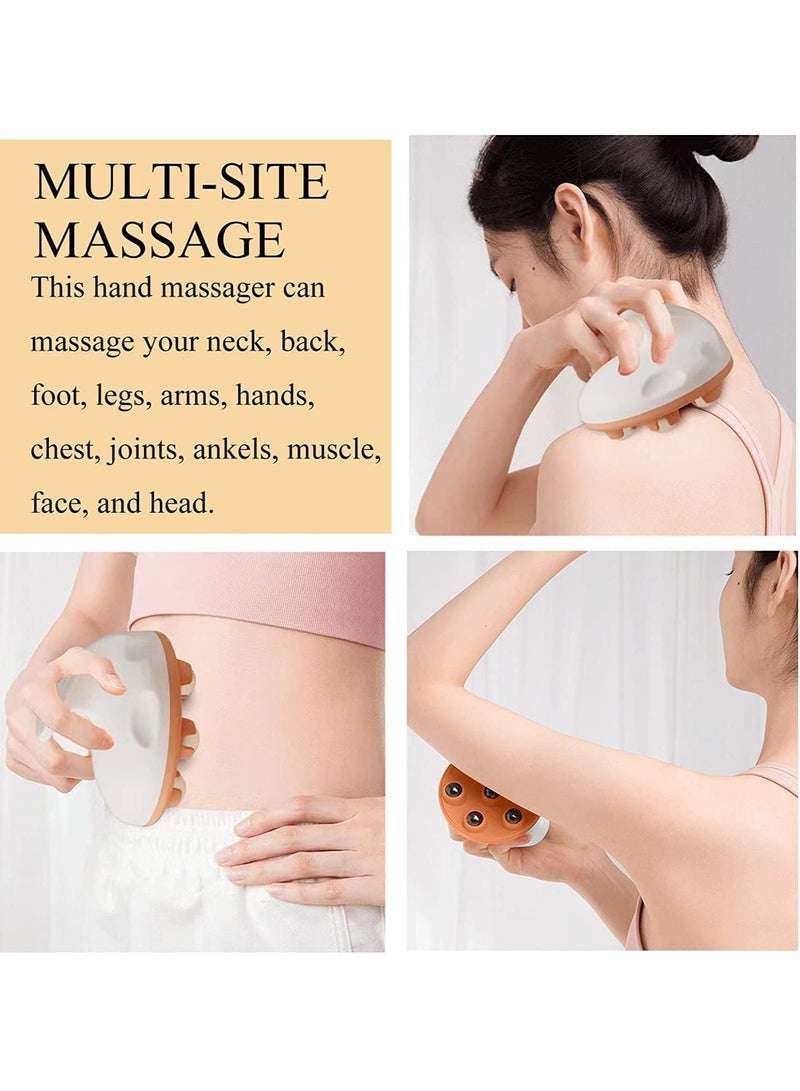 Portable Handheld Full Body Massager with 360-Degree Roller Ball for Muscle Pain Relief in Back, Neck, Shoulders, and Legs - Ideal for Home Use (Green) - Image 5