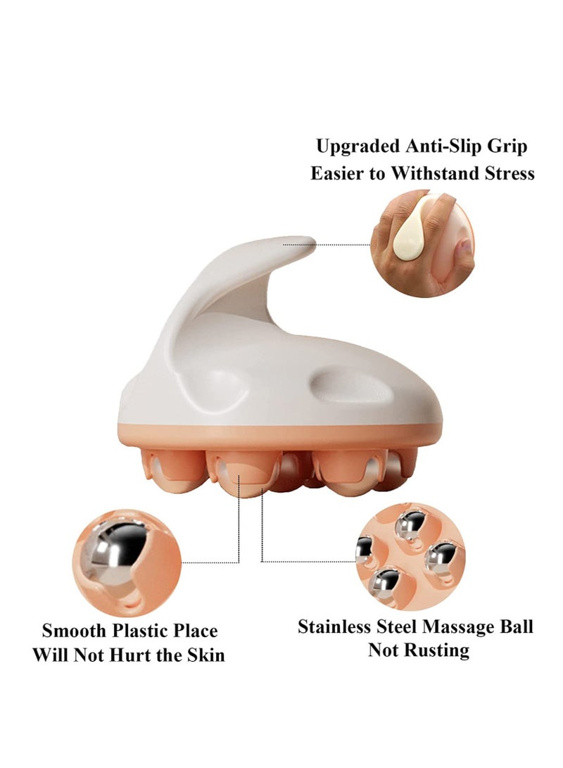 Portable Handheld Full Body Massager with 360-Degree Roller Ball for Muscle Pain Relief in Back, Neck, Shoulders, and Legs - Ideal for Home Use (Green) - Image 3