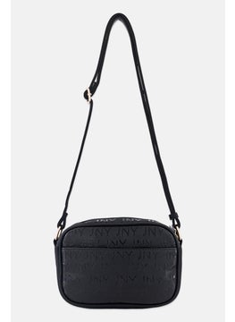 Jones New York Women Brand Logo Cross Body Bag 21 L x 14 H x 6 W cm, Black  - Image 3