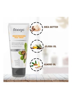 RAAGA PROFESSIONAL Moisturizing Facewash With Shea Butter Jojoba And Almond Oil 80ml Gently Cleanses Skin Removes Dirt And Impurities For Normal To Dry Skin  - Image 2