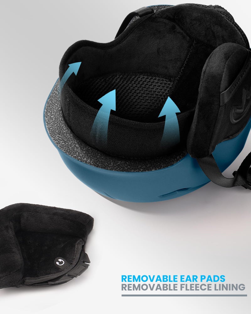 OutdoorMaster طقم خوذة التزلج OutdoorMaster، خوذة التزلج مع نظارات للبالغين - غلاف PC متين، رغوة EPS واقية و 10 فتحات تبريد - خوذات ثلج للرجال والنساء والشباب - Image 5