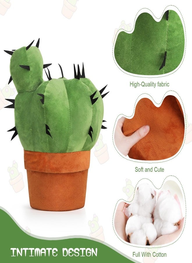 OtGalk Cactus Shape Pillow-3D Throw Pillow Sofa Cactus Shaped Pillow Plush Cactus Decorative Pillow Office Bed Cushion for Couch Sofa Living Room Home Decor for Plant Lovers, Garden Lovers (9.8 inch) - Image 3