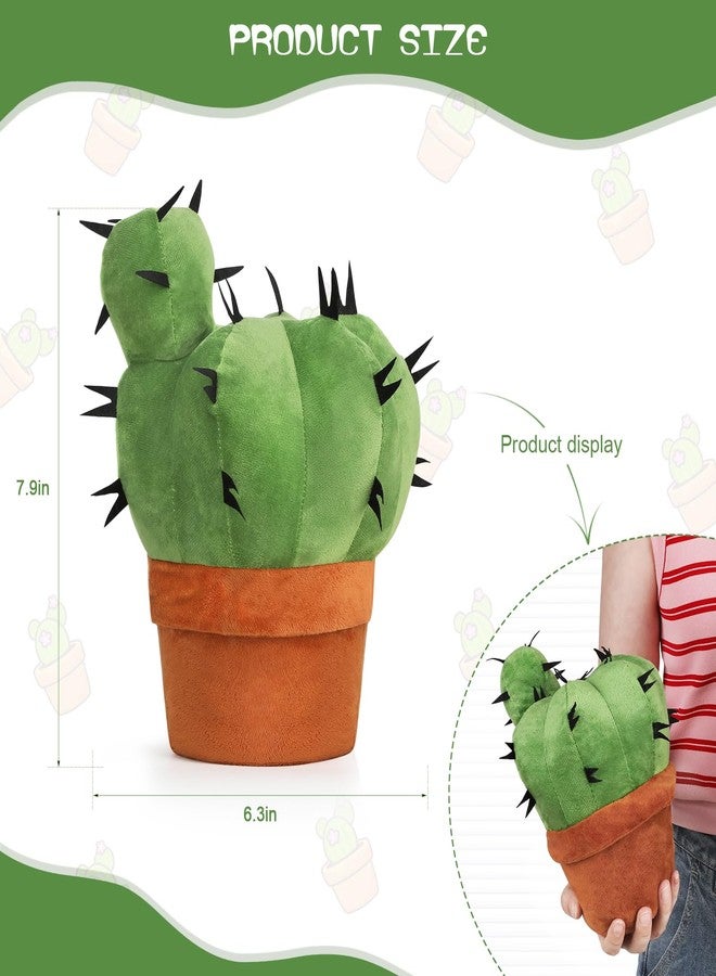 OtGalk Cactus Shape Pillow-3D Throw Pillow Sofa Cactus Shaped Pillow Plush Cactus Decorative Pillow Office Bed Cushion for Couch Sofa Living Room Home Decor for Plant Lovers, Garden Lovers (9.8 inch) - Image 2