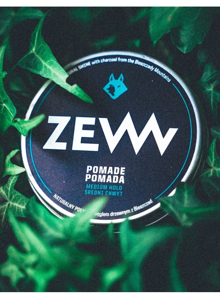 Zew for men Hair Pomade - Medium Hold with Charcoal 50ml - Image 4