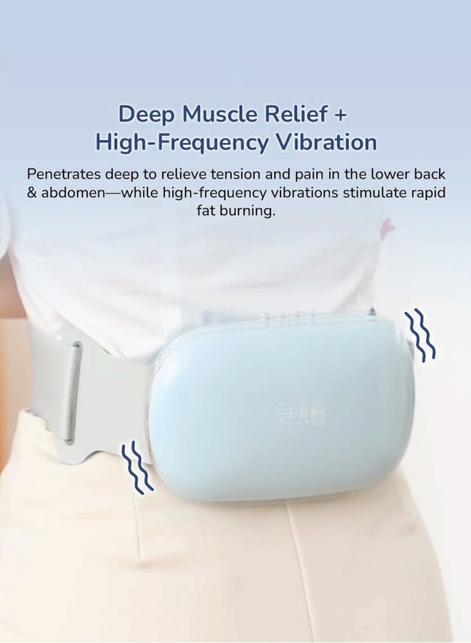 زيرو_بيوند_ويلنيس عنوان المنتج حزام التدليك الحراري Baelibelt من Zero Healthcare لتخفيف آلام البطن والظهر – جهاز تدليك كهربائي محمول مع حرارة، 6 أوضاع تدليك، قابل لإعادة الشحن – للاستخدام في المنزل والمكتب في الإمارات - Image 2