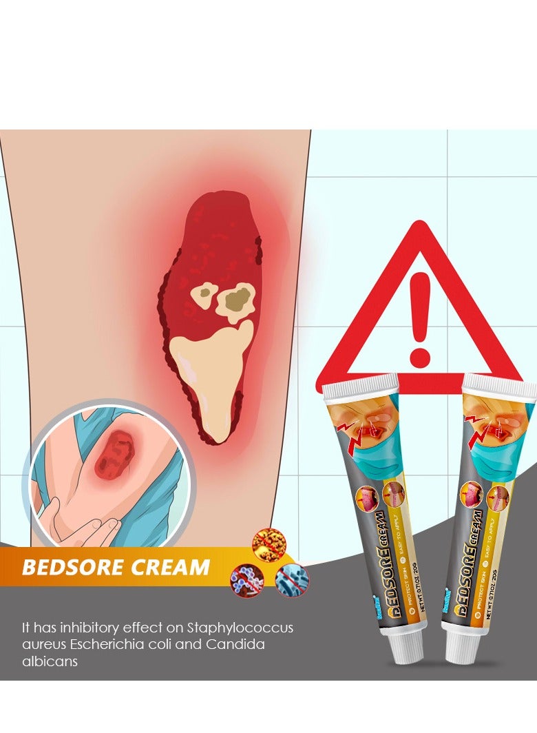 سوميفون كريم قرحة الفراش ، كريم شفاء تخفيف قرحة الضغط لعلاج تقرحات الفراش ، القرحة ، تقرحات الضغط ، التئام الجروح ، الجلد وتقرحات الجلد التي يصعب شفاؤها 20 جرام - Image 2