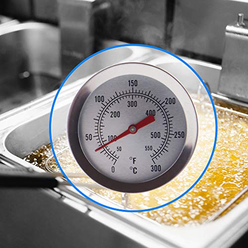 Thermometer World Oil Thermometer Deep Fryer Thermometer with Clip - 145 mm Stainless Steel Deep Fry Thermometer for Frying Oil – Ideal for Temperature of Hot Oil Cooking Liquids Candy - Image 4