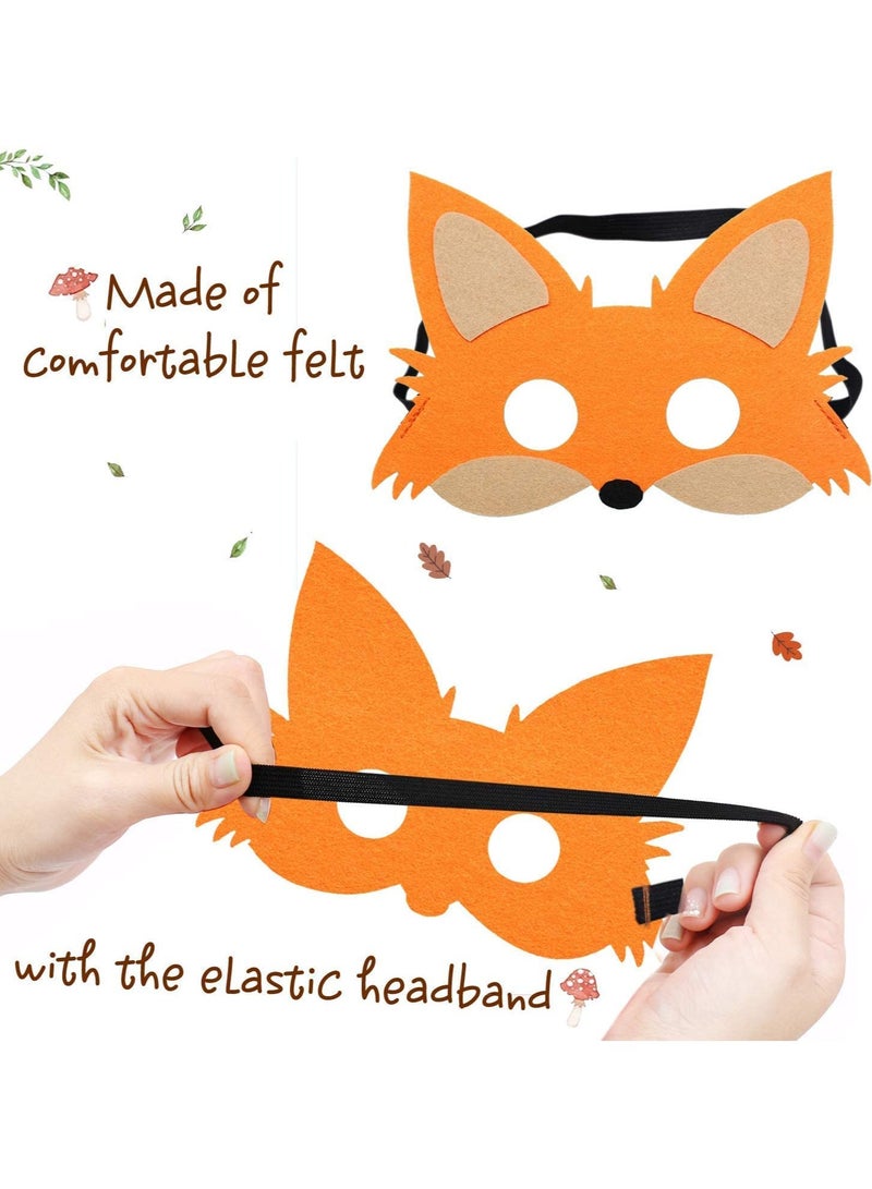 Mr. Penda 10 Pcs Forest-Friends Animals Felt Masks, Woodland Creatures Animal Cosplay, Zoo Camping Themed Party Favors Supplies for Boys or Girls - Image 4