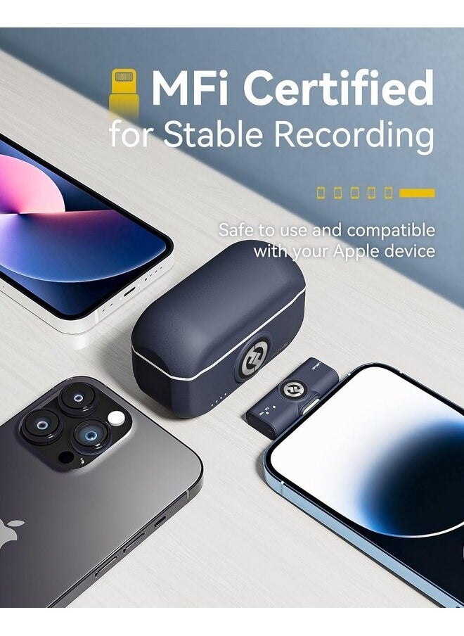 Hollyland - Hollyland LARK M2 Wireless Lavalier Microphone System compatible with iPhone, 1000ft LOS Range, Hi-Fi Audio, Smart Noise Cancellation, 30H Duration, Mini Lapel Mic for Livestream Vlog - Image 1