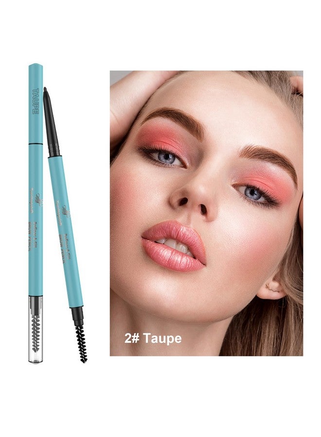 Generic TurritopsisD Micro Brow Pencil 【2-Pack Taupe】 Eyebrow Pencil Waterproof Pro Long-Lasting Precision Micro-Tip Ultra-thin Built-in Soft Spoolie - Image 5