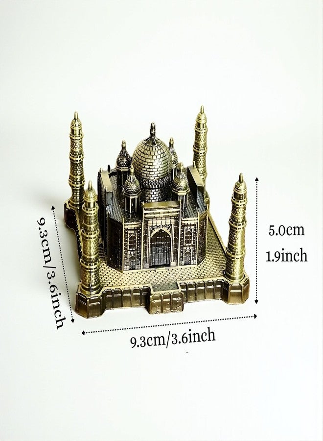 ascension Antique Finish Agra Souvenir Taj Mahal Miniature Showpiece for Study Table Office Desk Living Room Decoration Accessories Souvenir Statue Birthday Gifting Item (Antique) - Image 4