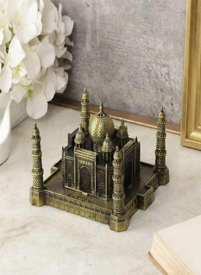 ascension Antique Finish Agra Souvenir Taj Mahal Miniature Showpiece for Study Table Office Desk Living Room Decoration Accessories Souvenir Statue Birthday Gifting Item (Antique) - Image 1