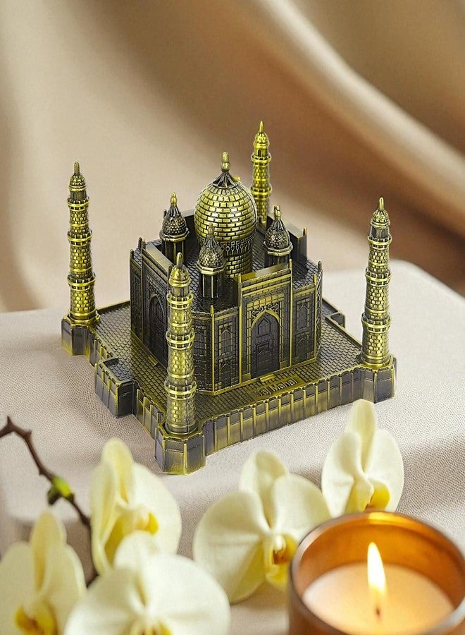ascension Antique Finish Agra Souvenir Taj Mahal Miniature Showpiece for Study Table Office Desk Living Room Decoration Accessories Souvenir Statue Birthday Gifting Item (Antique) - Image 2