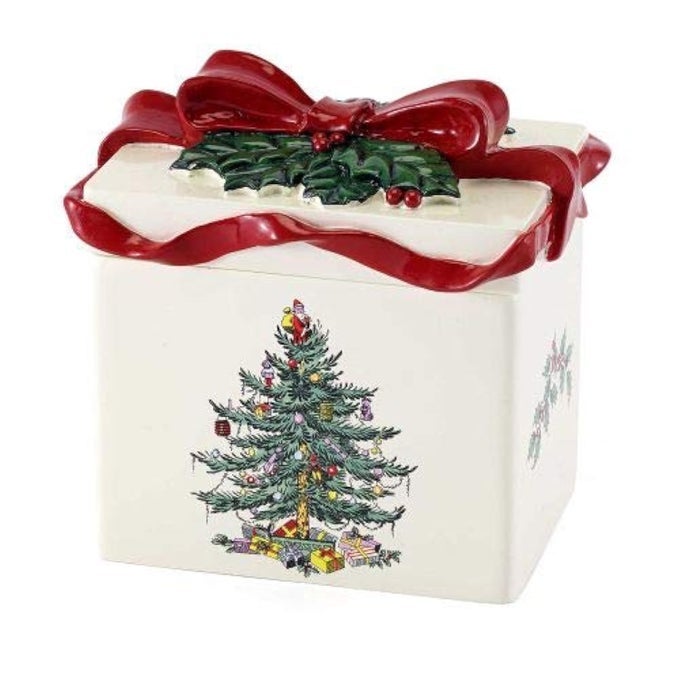 COVERED JAR GUEST BATHROOM ESSENTIALS HOLIDAY HOME DECOR CHRISTMAS TREE COLLECTION