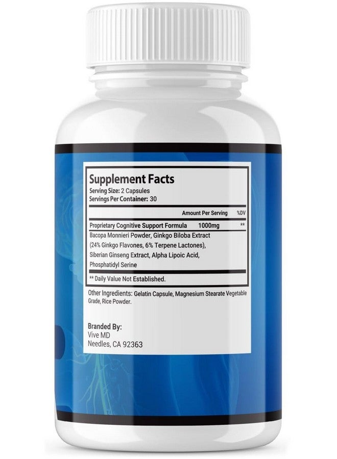 VIVE MD Neuro Thrive Brain Supplement - Official Formula - Neuro Thrive PQQ, Neuro Thrive for Extra Strength with Ginkgo Biloba Extract, Siberian Ginseng Extract (5 Pack) - Image 2
