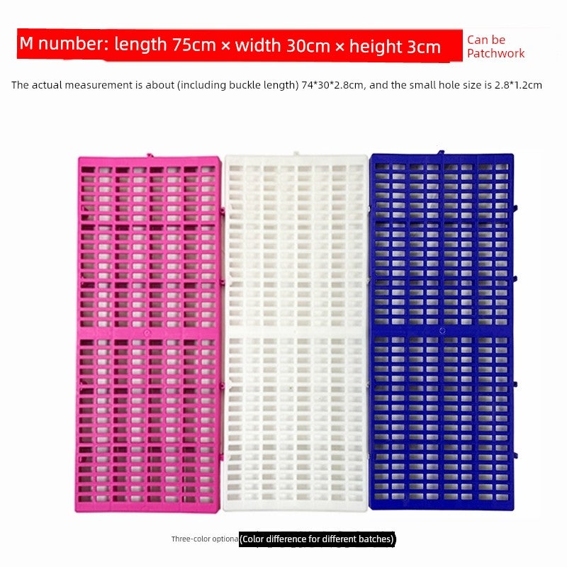 Dog cage mat Plastic floor mat Grid leaking board Pet cage mat Cat dog rabbit anti-slip mat Pad insulation - Image 5