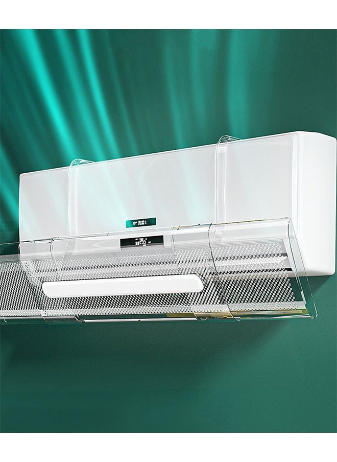 Arabest Air Conditioning Adjustable Anti Cold Baffle,Retractable Air Conditioning Wind Deflector,Manual Adjustment of Air Conditioning Wind Direction,Used inLiving Room,Offices(White)  - Image 1