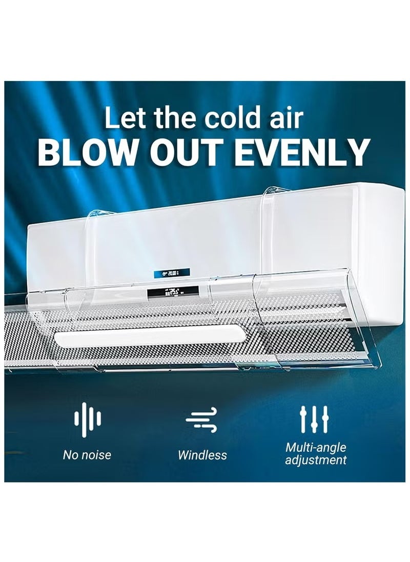 Arabest Air Conditioning Adjustable Anti Cold Baffle,Retractable Air Conditioning Wind Deflector,Manual Adjustment of Air Conditioning Wind Direction,Used inLiving Room,Offices(White)  - Image 2
