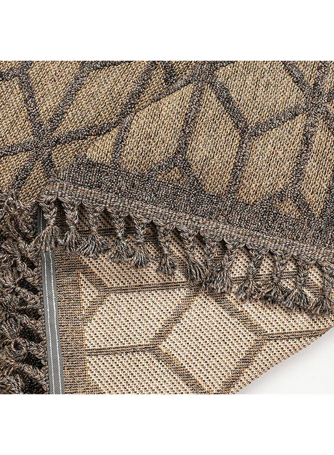 DANUBE HOME Rugs Scandi 67% Polypropylene & 33% Polyester Floor Covering Rectangle Carpets Modern Home Area Rug Floor Decor For Bedroom Living Room L 300 x W 100 cm - Gold 231304701861