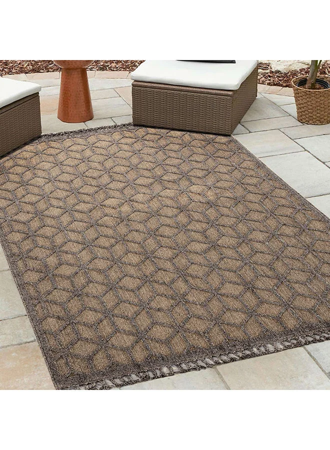 DANUBE HOME Rugs Scandi 67% Polypropylene & 33% Polyester Floor Covering Rectangle Carpets Modern Home Area Rug Floor Decor For Bedroom Living Room L 300 x W 100 cm - Gold 231304701861