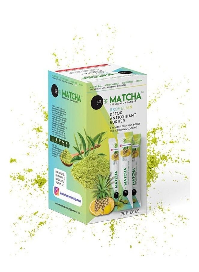 MATCHA Bromelan Detox Antioxidant Burner 20 Pack 