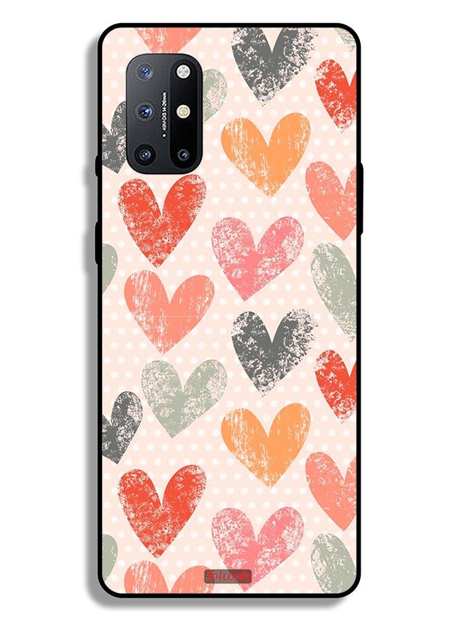 Tolwak OnePlus 8T Plus 5G Protective Case Cover Hearts Art - Image 2