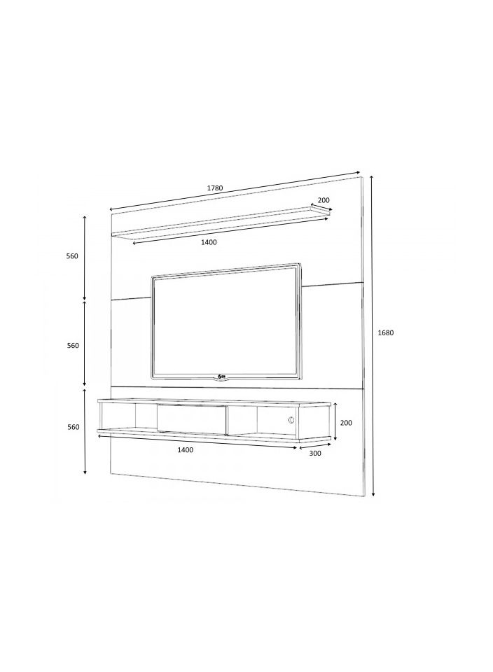 سحابة طاولة تلفزيون سلينا - Image 2