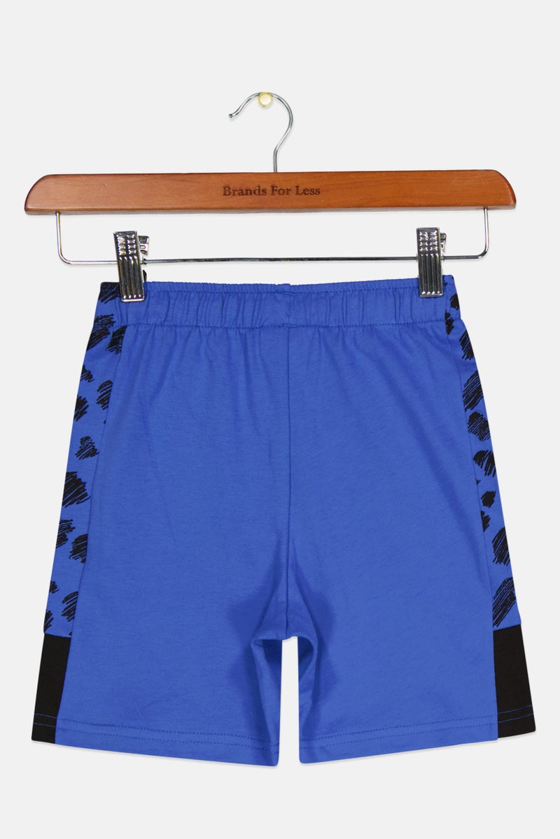 PUMA Kids Boy Sportswear Fit Outdoor Shorts, Blue/Black - Image 2