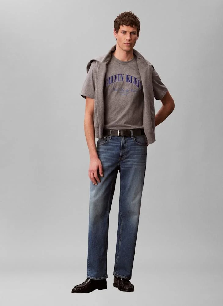 Calvin Klein Jeans  Embroidered NYC Logo T-shirt for Men | Best Price UAE