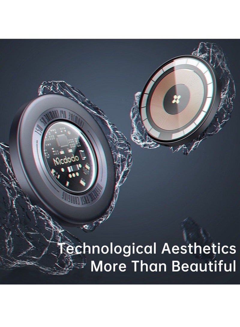 مكدودو شاحن حثي مغناطيسي شفاف من ماكدودو CH-2330 بقوة 15 واط - Image 4