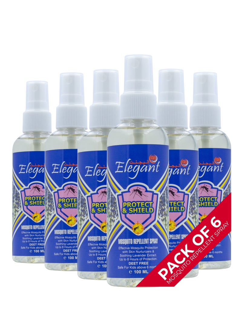 Elegant Mosquito Repellant Spray 100ML Deet Free Pack of 6 - Image 1