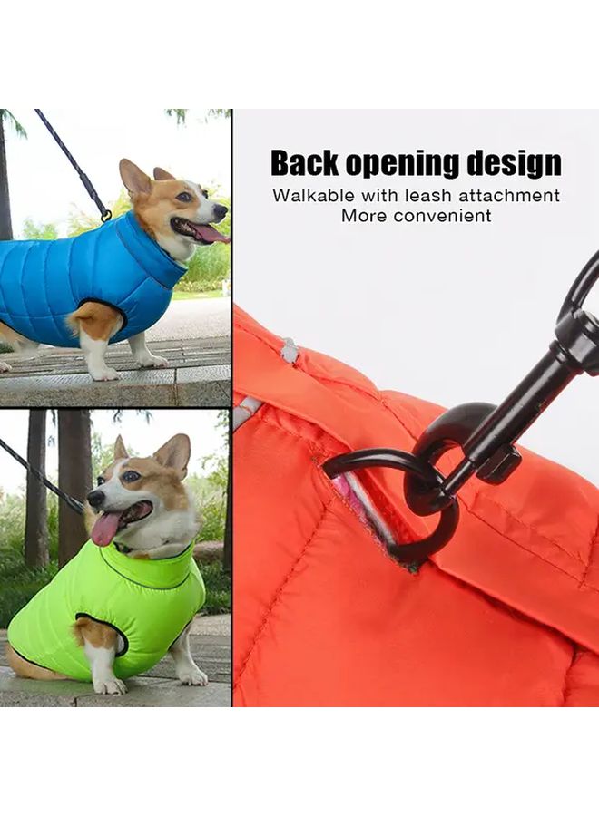 Purple Gray XL Heavy Duty Winter Dog Jacket 3 Layer Insulated Coat Zipper Cold Weather Protection - Image 5