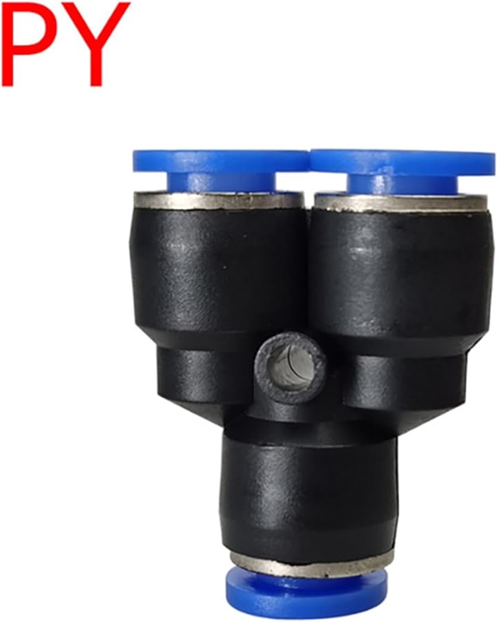 Pneumatic Air Quick Connect Fittings 100PCS Push In Hose Coupling 12mm PY Color - Image 3