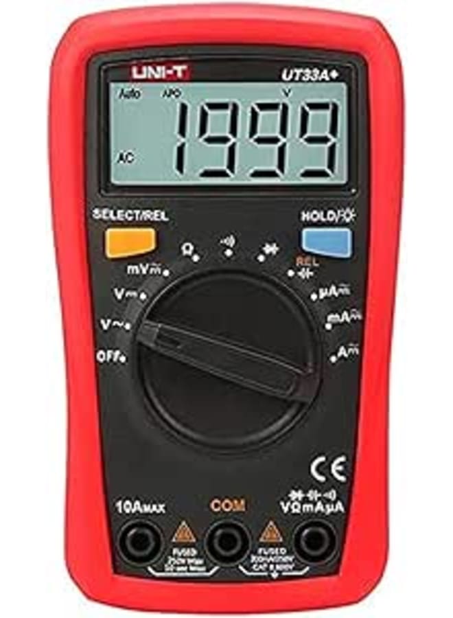 UNI-T UT33A Plus Handheld Digital Multimeter AC/DC Voltage Current Resistance Diode Tester Meter UT33A+
