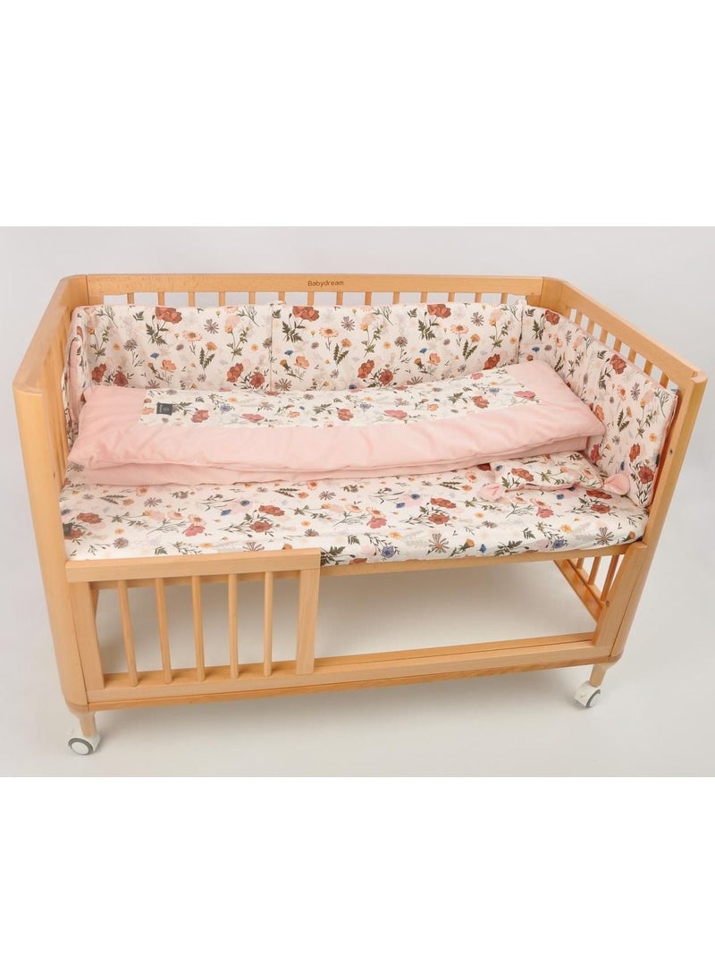 BabyDream Babydream 4pcs set for crib-Pink  - Image 1